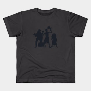 Hitchhiking Ghosts Silhouette Pitch Black Kids T-Shirt